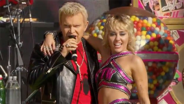 Billy Idol Rocks Out With Miley Cyrus For Epic Performance At Super Bowl’s TikTok Tailgate — Watch