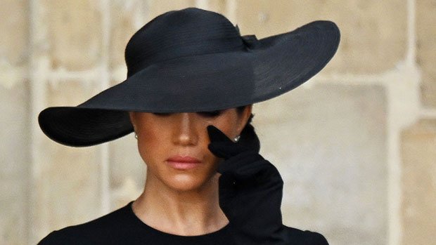 Meghan Markle Cries As She Watches Queen’s Coffin Make Final Journey During Funeral