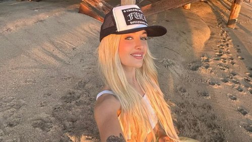 Charlie Sheen & Denise Richards’ Daughter Sami Rocks Tiny Thong Bikini & Cowboy Hat in Sexy New Photos From Island Getaway