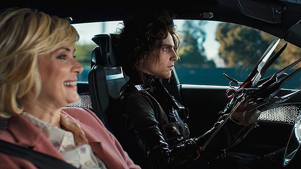 Timothée Chalamet Stuns As ‘Edward Scissorhands’ Son In Cadillac’s SB Ad With Winona Ryder