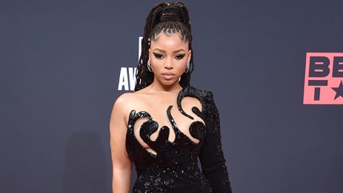 Chlöe Shines In One-Sleeved Sparkly Dress At BET Awards