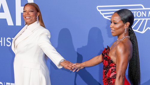 Queen Latifah & Partner Eboni Nichols Hold Hands On Red Carpet At AmfAR ...