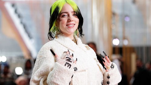 Billie Eilish Reveals Her Lacy Lingerie Under Corset Top At Album ...