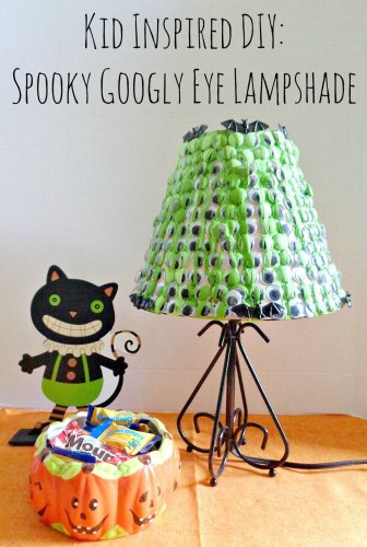 Kids Inspired DIY: Spooky Googly Eye Lampshade