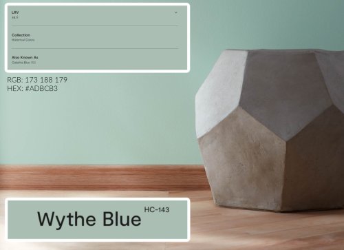 The Beauty of Benjamin Moore Wythe Blue - HC-143