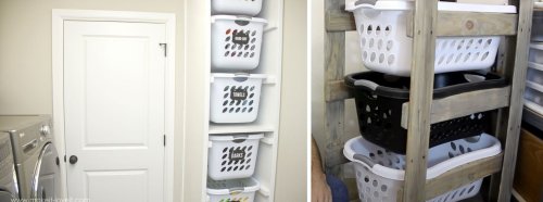 How To Sort Your Laundry In Style - Cool Laundry Basket Holder Ideas