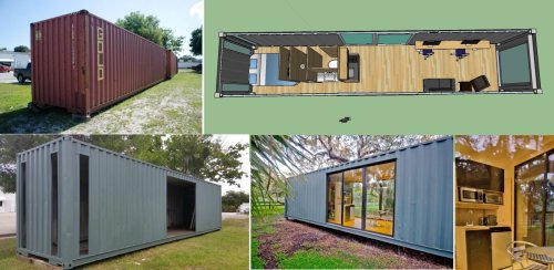 A Tiny DIY Shipping Container Home Built From Scratch