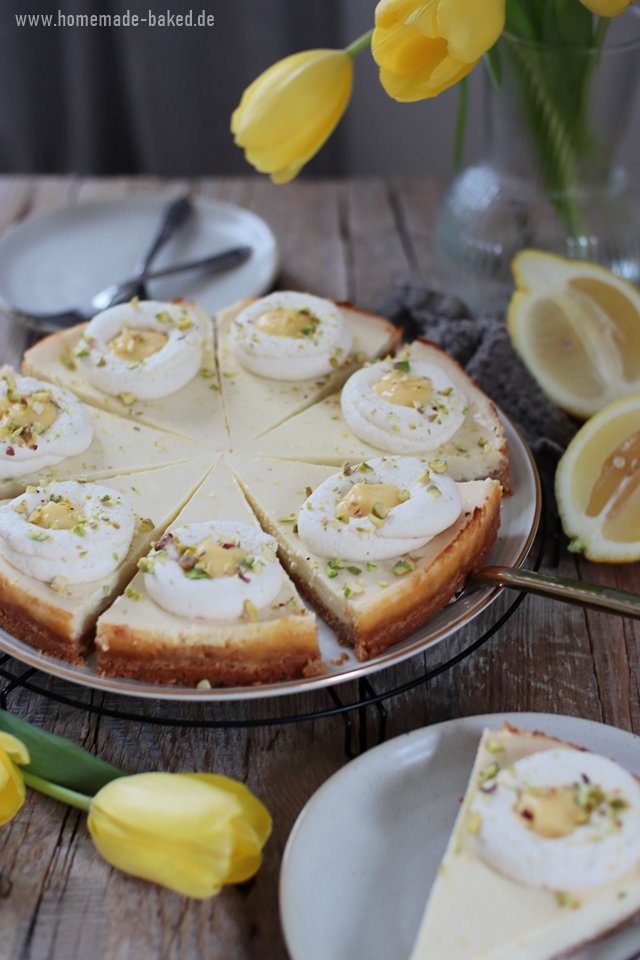 Spiegelei Tarte zu Ostern: Zitronentarte mit Lemon Curd und Keksboden