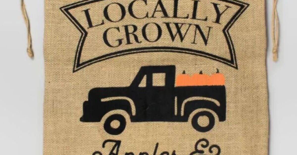Fill a Burlap Bag for This Fall Decoration