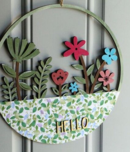 DIY-Quick and Fun Hobby Lobby Flower Sign Decoration