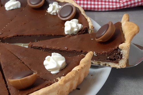 Toffifee Schoko Käsekuchen - Einfache Füllung, einfacher Boden
