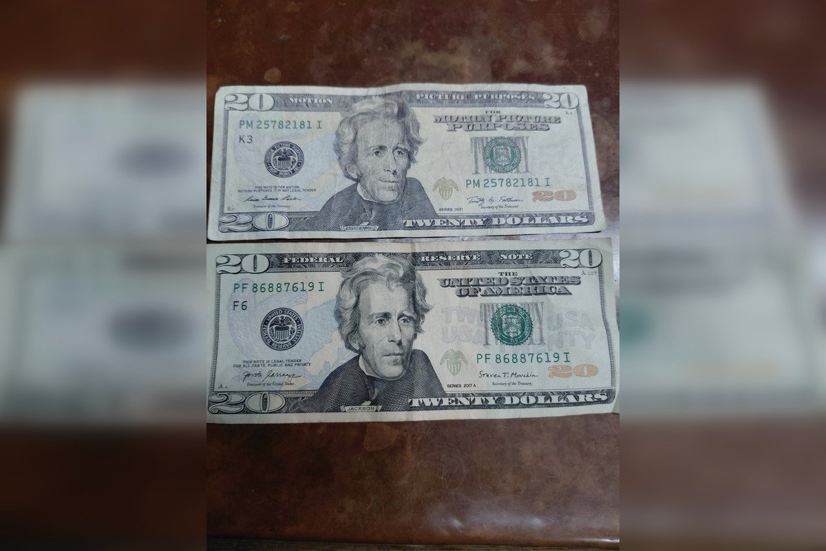 Alert Issued in Key West Over Circulation of Counterfeit $20 Movie Prop Bills