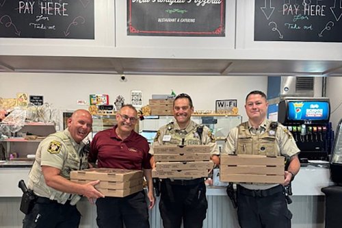 Monroe's Mia Famiglia Pizzeria Honored by Union County Sheriff's Office for Generous Donation During Law Enforcement Appreciation Week