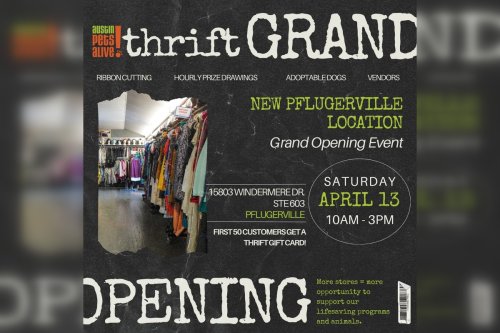 Austin Pets Alive! Opens New Thrift Store in Pflugerville to Benefit Animal Welfare Programs