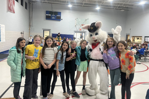 Butler County Sheriff's "Easter Bunny" Engages with Emmanuel Lutheran School Kids in Festive Outreach