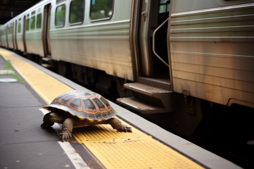 Union City BART Station Grinds to a Halt for Turtle Rescue Mission