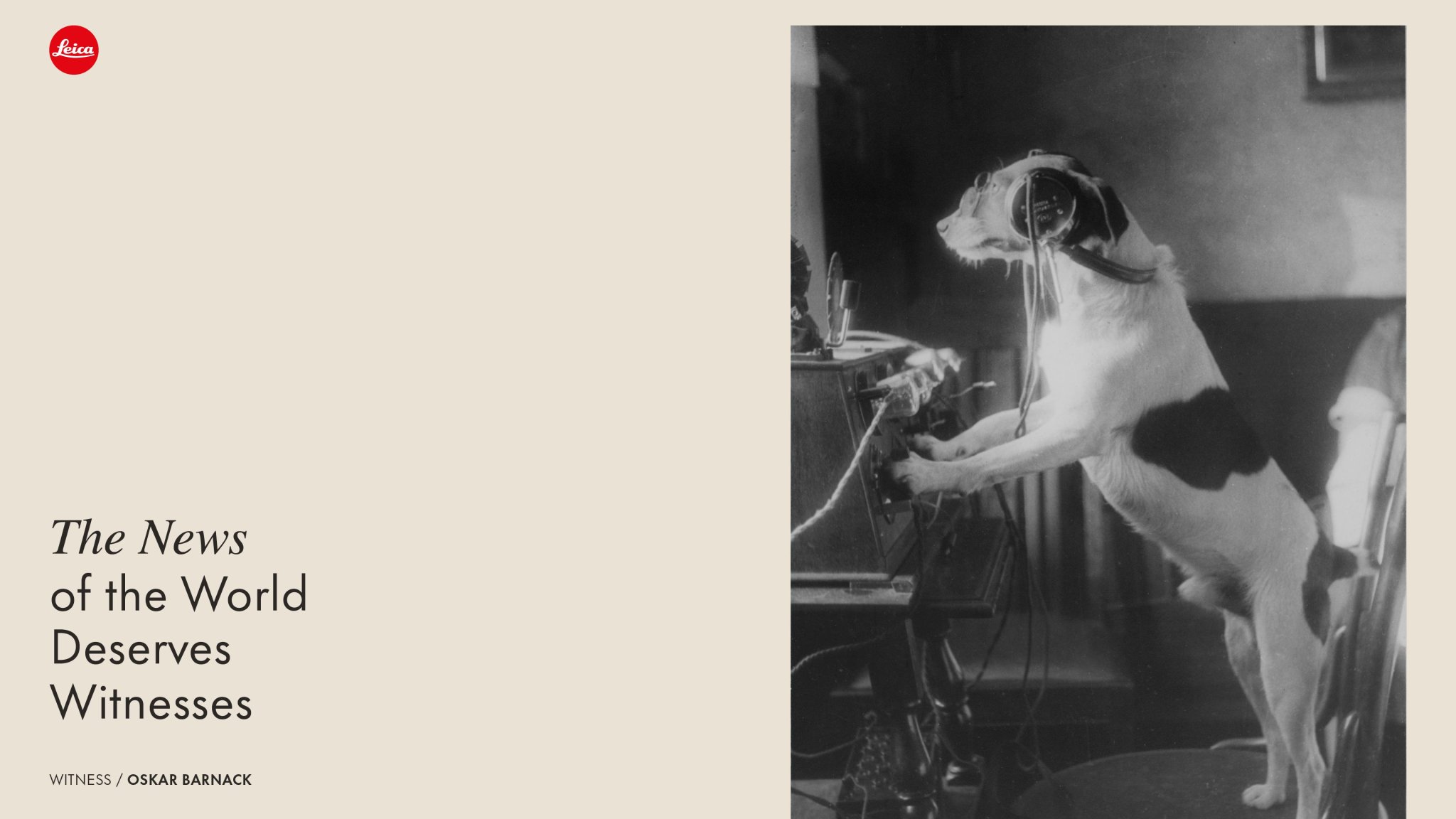 „The World deserves witnesses“: So feiert Leica seinen 100. Geburtstag - HORIZONT