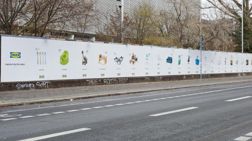 Clevere OOH-Kampagne von Thjnk: Ikea feiert das Leben auf der längsten Plakatwand Deutschlands