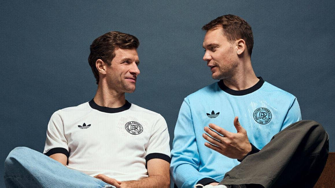 Witziger Spot mit Thomas Müller, Rudi Völler und Co: Adidas und Jung von Matt feiern das DFB-Jubiläumstrikot - HORIZONT