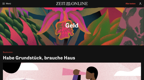 Finanzjournalismus: Zeit Online startet neues Ressort "Geld" - HORIZONT