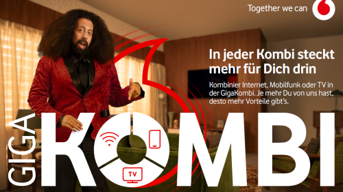 GigaKombi-Kampagne von Jung von Matt: Vodafone wirbt lässig mit Kultfigur Reggie Watts und Depeche Mode - HORIZONT