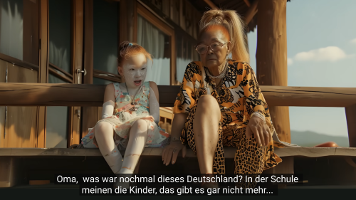 "Oma, was war nochmal dieses Deutschland?": Dystopisches KI-Video warnt vor den Folgen einer Remigration - HORIZONT