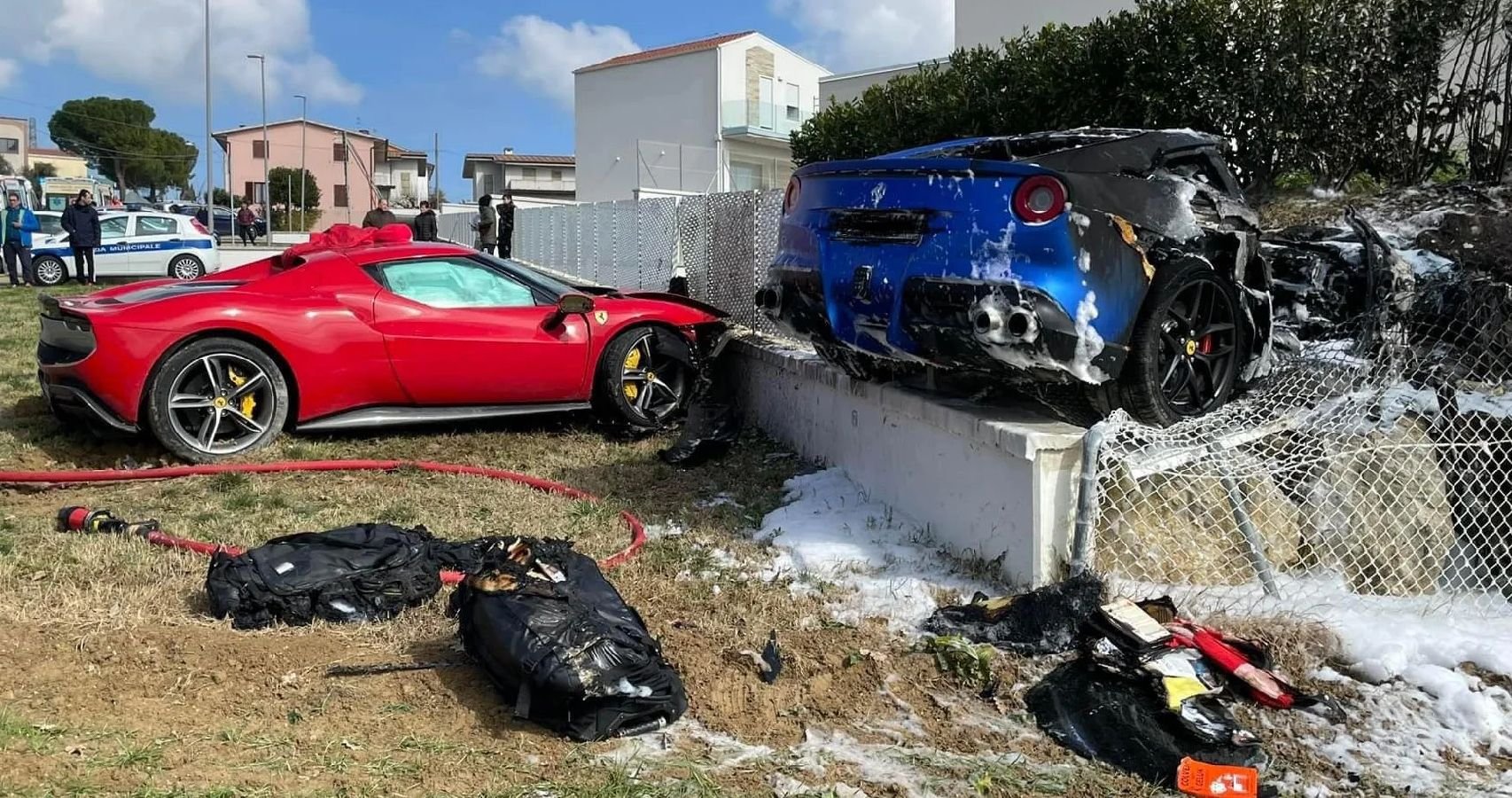 Watch Two Ferraris Fly To Their Doom In This Nerve-Wrecking Video - cover