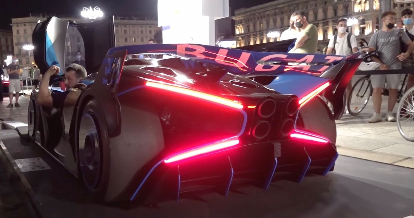 Bugatti Bolide Gets Priceless Reactions From Spectators During Public Appearance