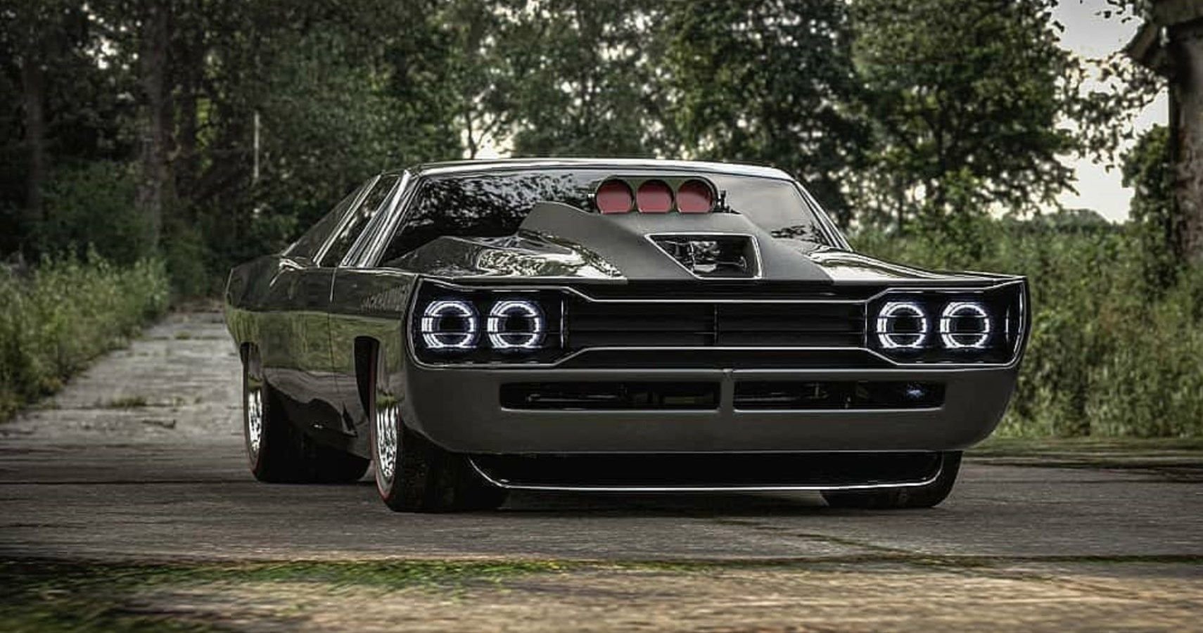 'Jackhammer' Muscle Car Blends Plymouth GTX And Dodge Charger Into Something Striking