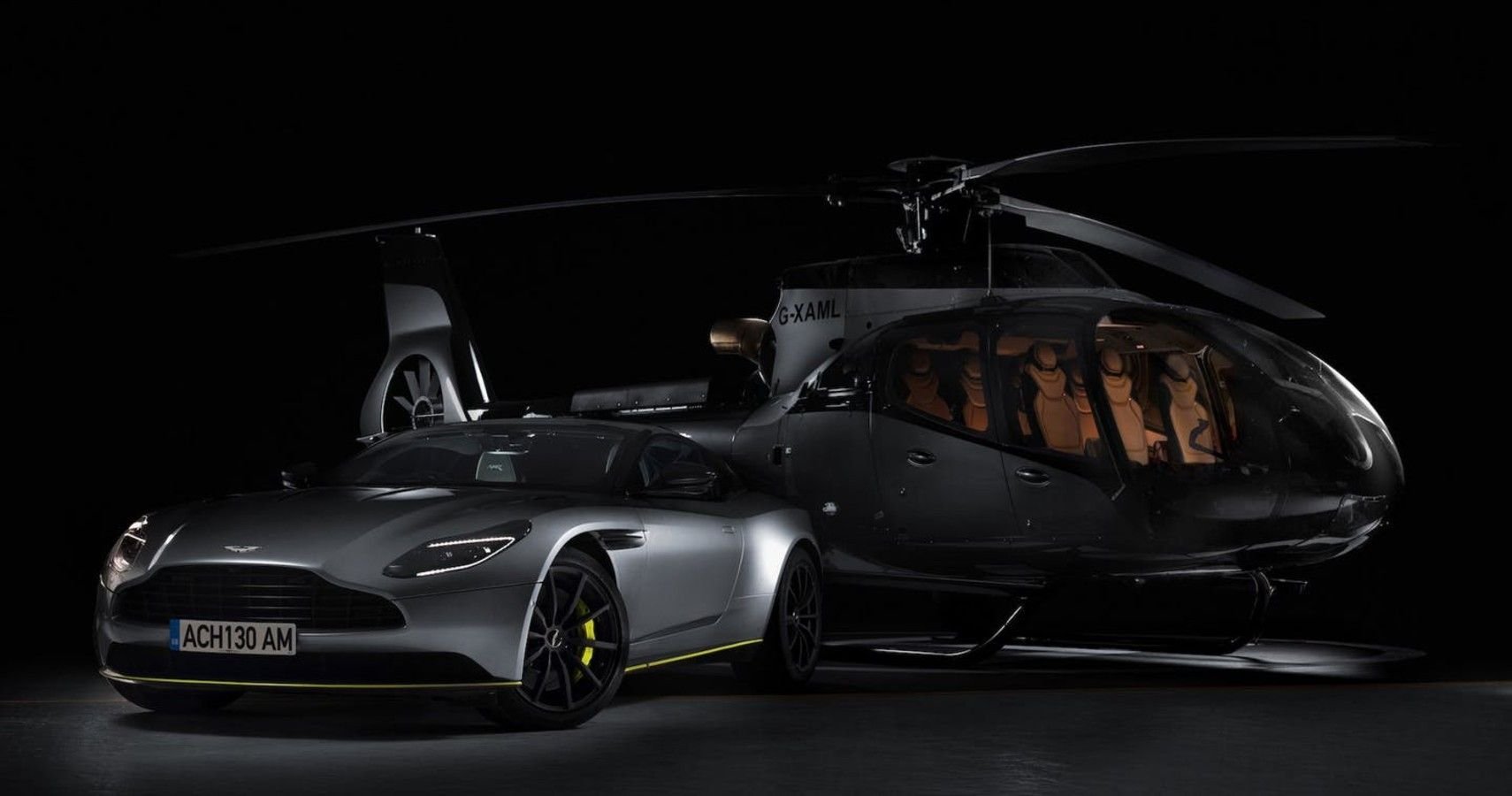 Aston-Martin Edition Airbus ACH130 Helicopter Takes Flight