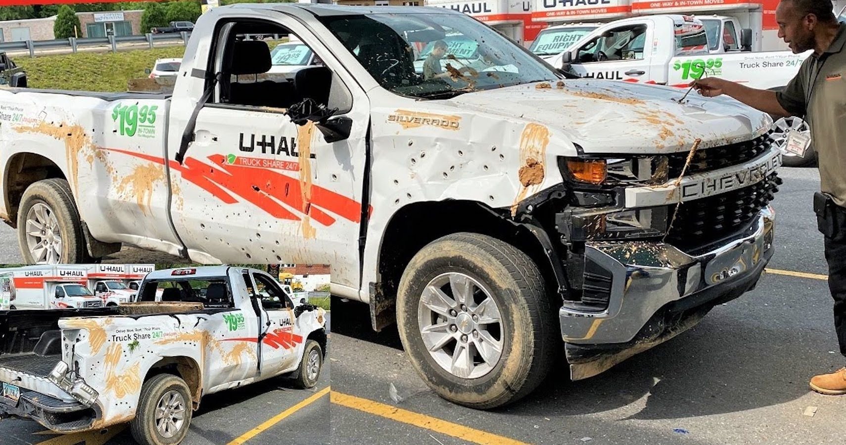 YouTuber Tries To Return Destroyed U-Haul Pickup Truck