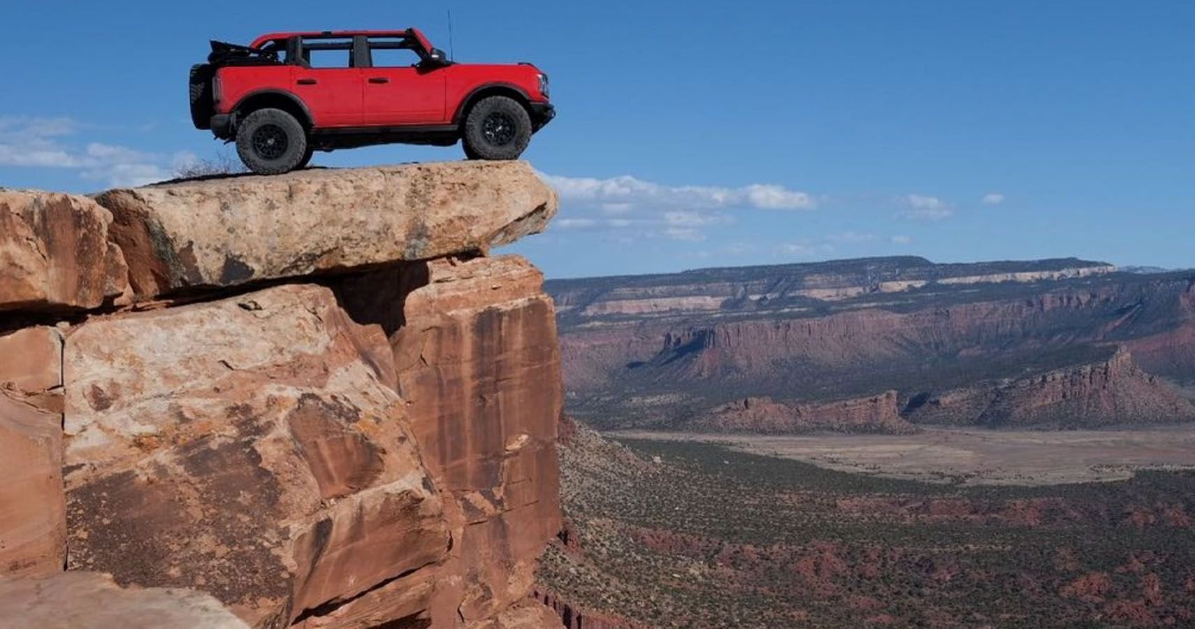 Watch Vaughn Gittin Jr. Park A Bronco On The Edge Of Moab's Top Of The World Trail