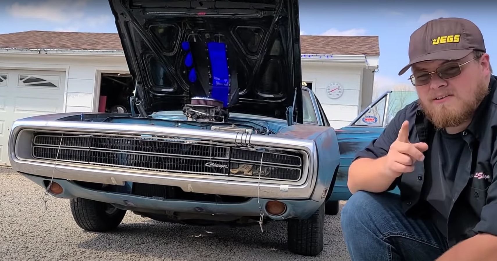 This Classic Dodge Charger Got The Coolest Flip Up Headlights Conversion