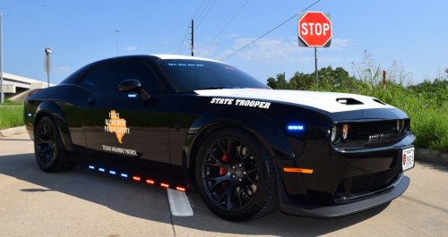 This 1,080 HP Dodge Challenger SRT Hellcat Went From Street-Racer To State Trooper