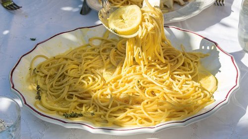Skye McAlpine's spaghetti with creamy lemon sauce