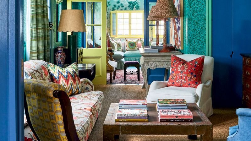 A vibrant wonderland by Anna Spiro filled with bold pattern and colour