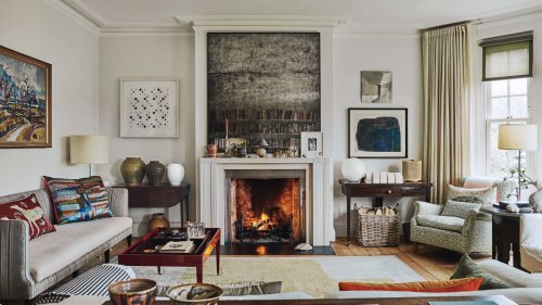 An interior designer's Hampstead Heath mansion flat, filled with a lifetime's collection of art