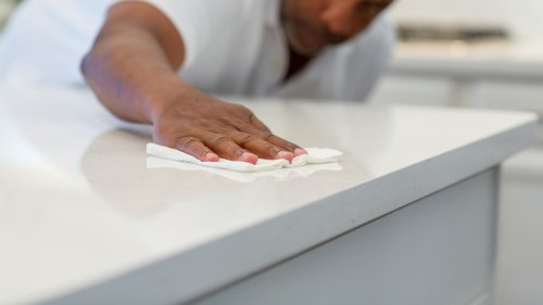 You're Unknowingly Damaging Your Quartz Countertops With One Common Cleaning Agent