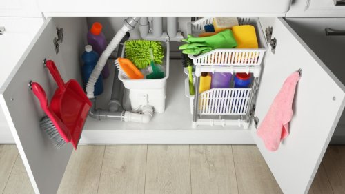 Follow This Rule When Storing Cleaning Products In Your Kitchen Cabinets
