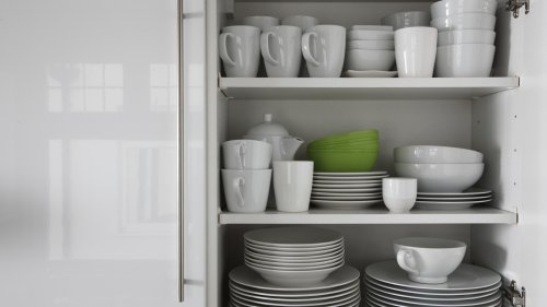 The Hanging Cup Storage Solution That Will Keep Your Cabinets Neat And Tidy