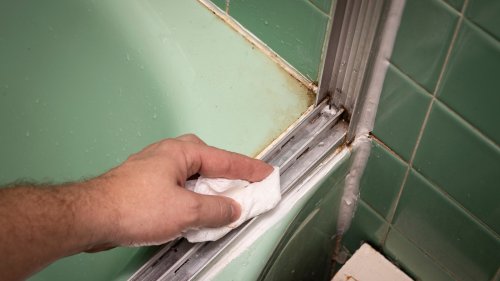 Your Shower Door Tracks Will Sparkle With The Help Of This Kitchen Ingredient