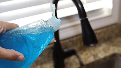 Why You Should Put A Dash Of Dish Soap Into Your Sink's Drain Before Dishwashing