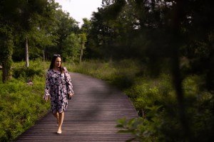 Walking with an egret, trees and wilderness eased my regrets about moving to Houston