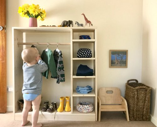 The Montessori Toddler - Getting Dressed at 18 months