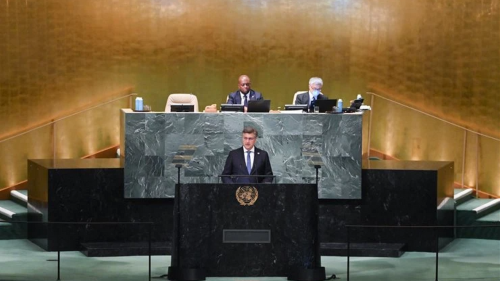 Plenković addresses the 77th General Assembly of the United Nations