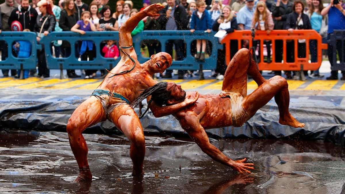 Why Gravy Wrestling Is an Annual Tradition in One British Town