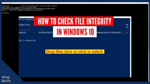 How to check file integrity in Windows