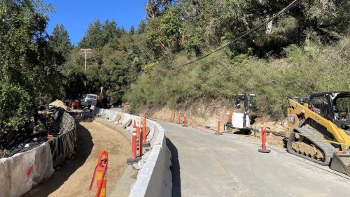 Santa Cruz Mountain highway closed for nearly 2 months to reopen