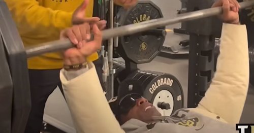 Deion Sanders Humiliates His Son In Bench Press And Makes The Coolest Exit