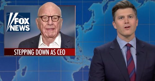 'Weekend Update': Colin Jost Has A Harsh Out-Of-This-World Goodbye For Rupert Murdoch